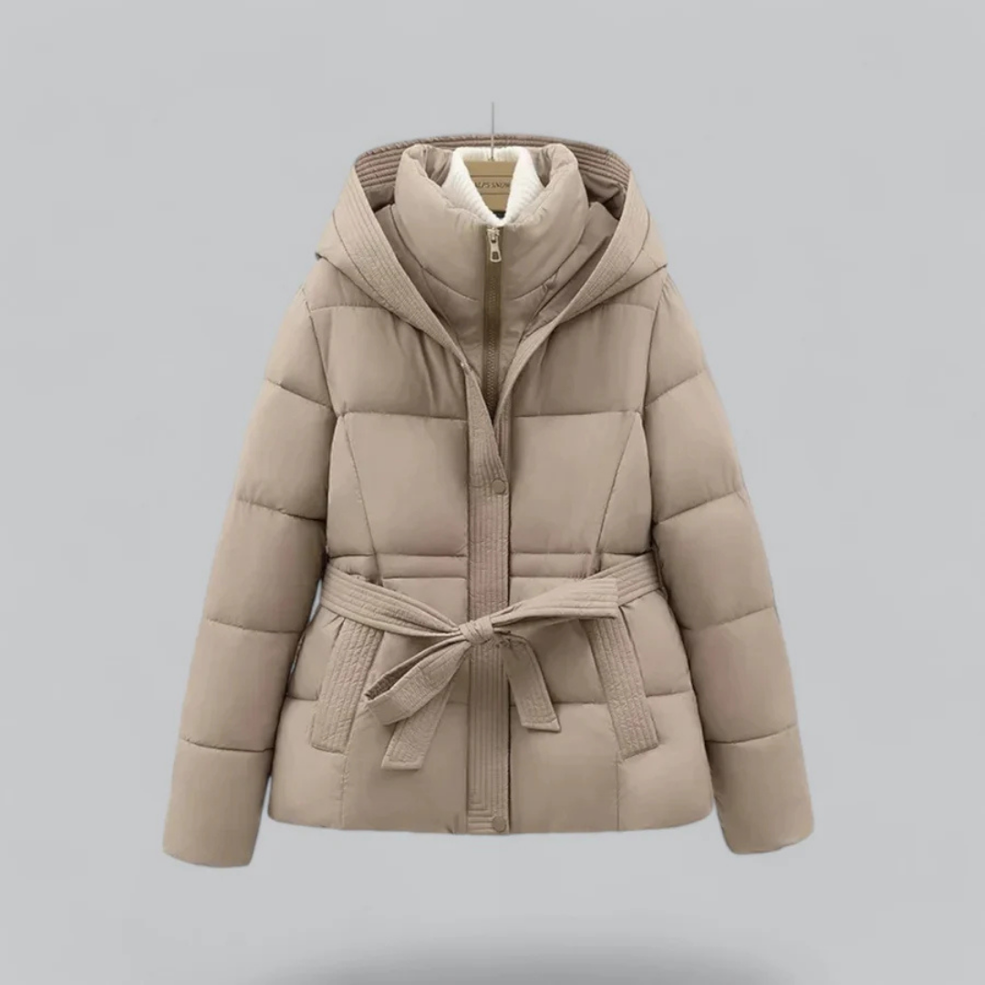 Women Winter Bell Belt hood jacket | Short 3