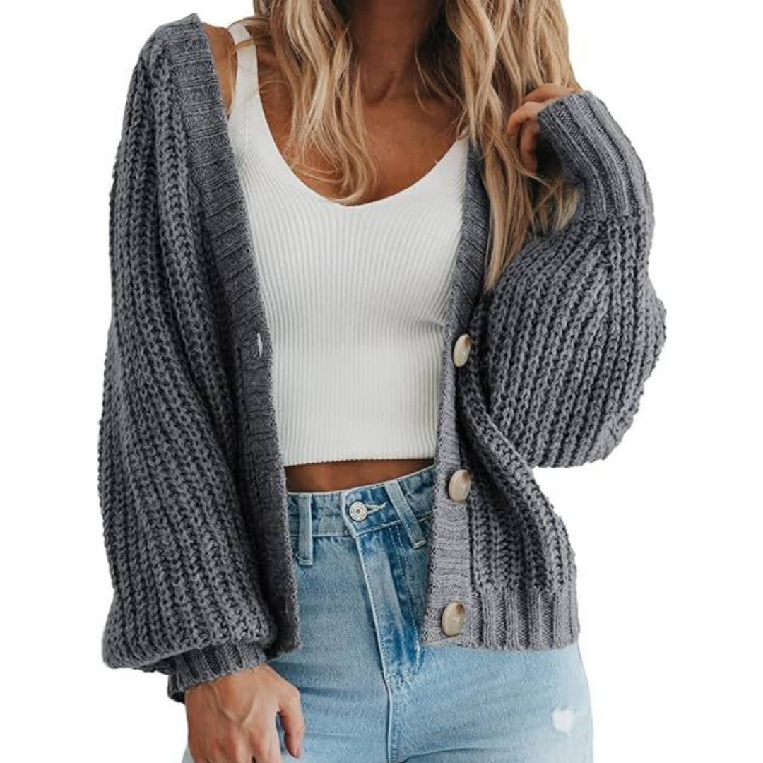 Women's Button-Front Cardigan | Long Sleeve 2