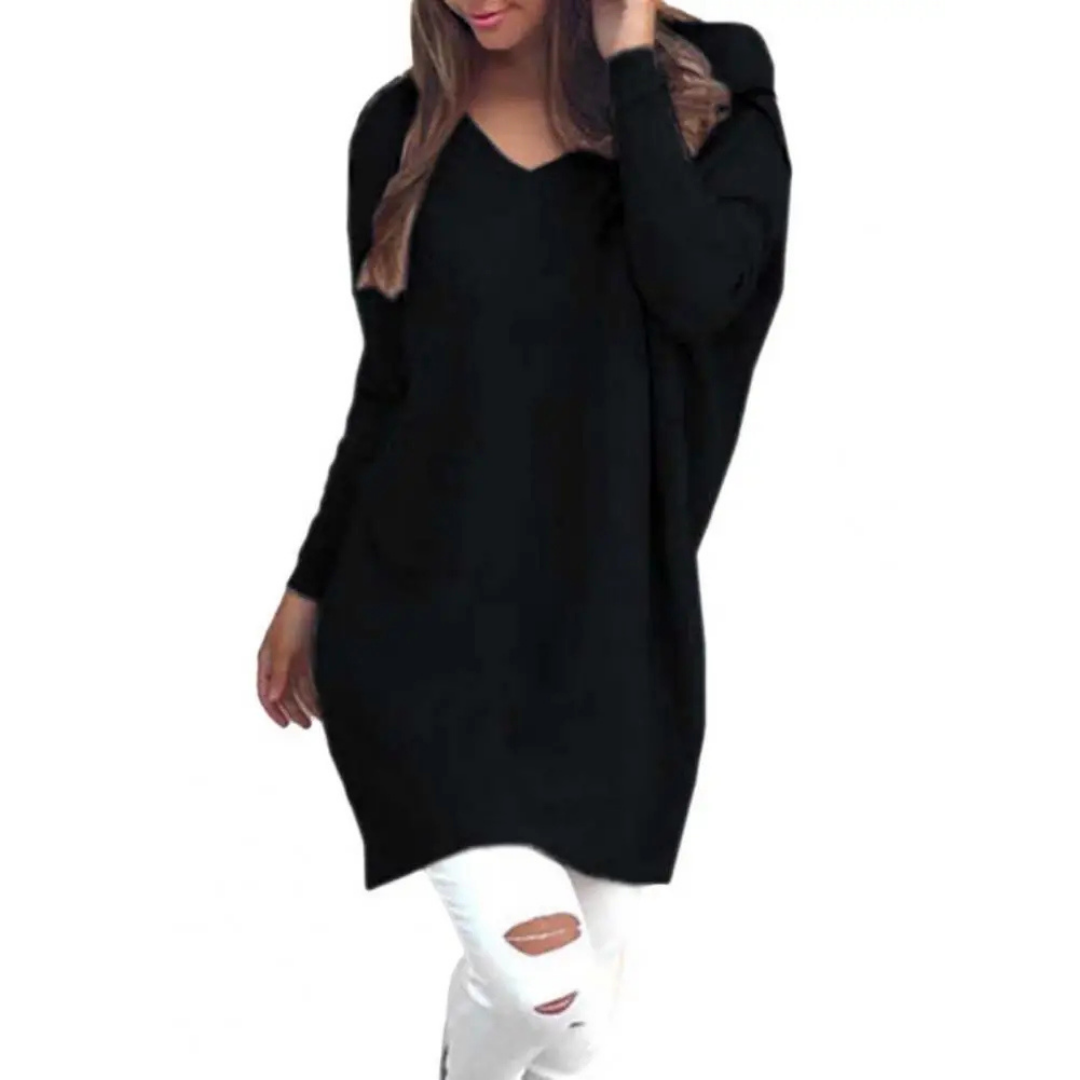 Women's Casual Oversized V-Neck Sweater | Cozy 2