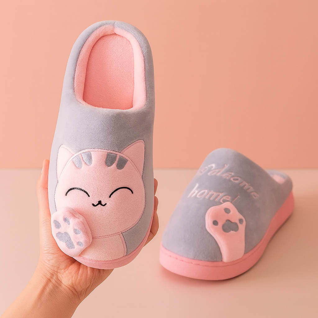 Women's Cat Slippers | Soft, warm, and non-slip house slippers for winter 4
