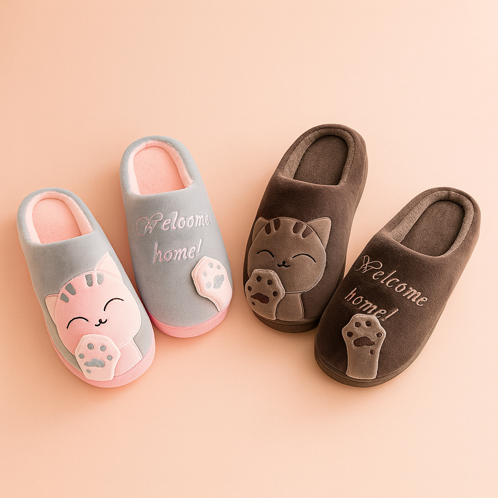 Women's Cat Slippers | Soft, warm, and non-slip house slippers for winter 6