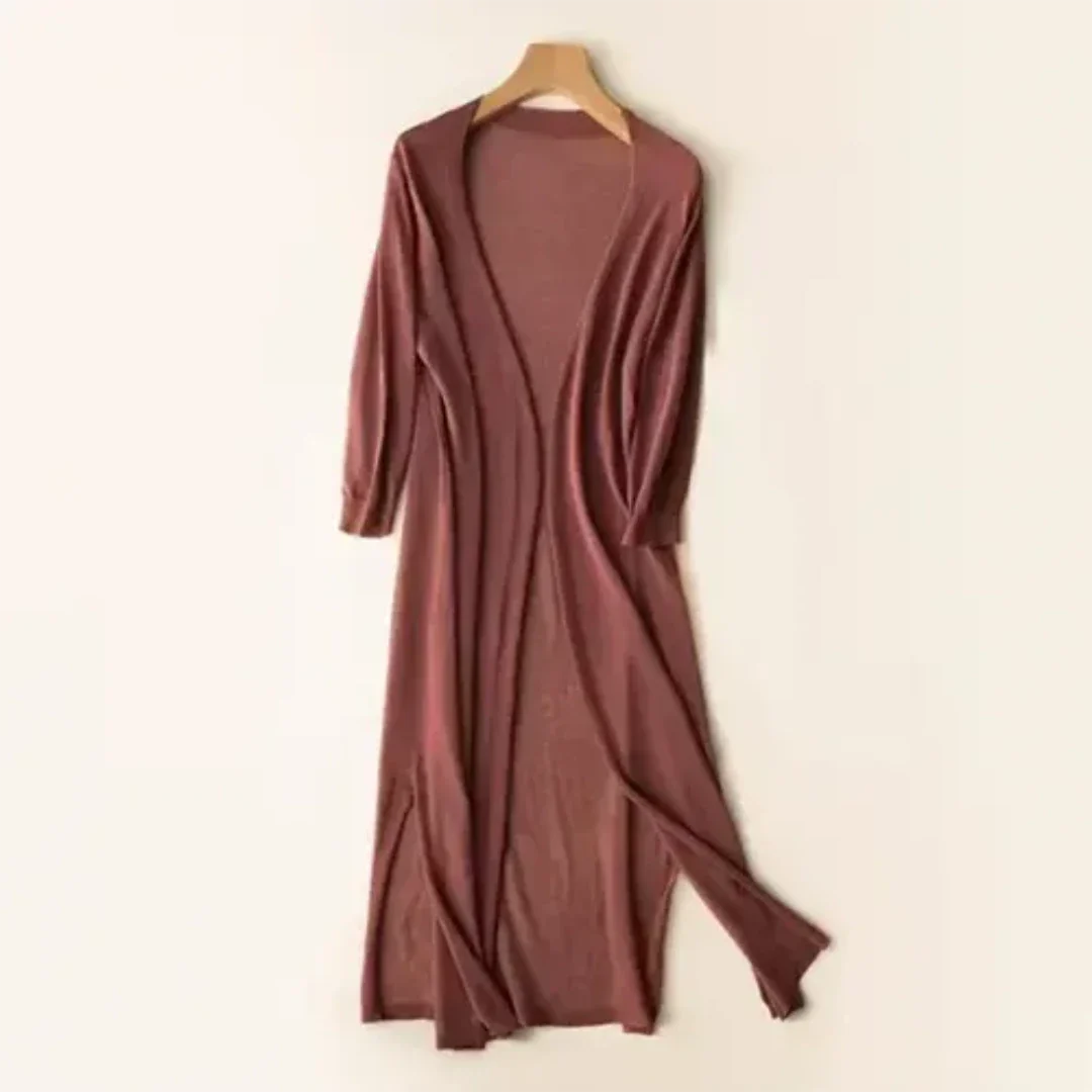 Women's Long Lightweight Elegant Cardigan | Long Sleeve 0