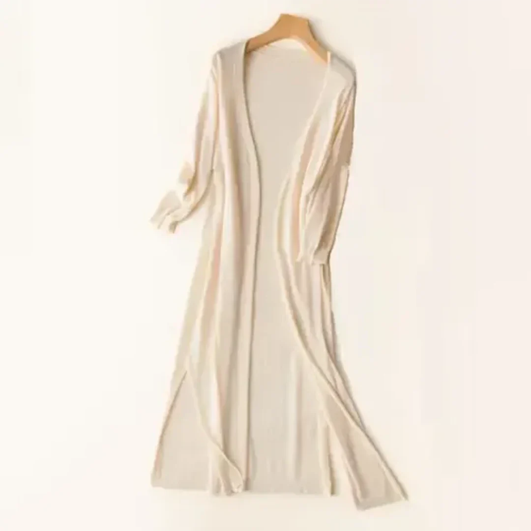 Women's Long Lightweight Elegant Cardigan | Long Sleeve 1