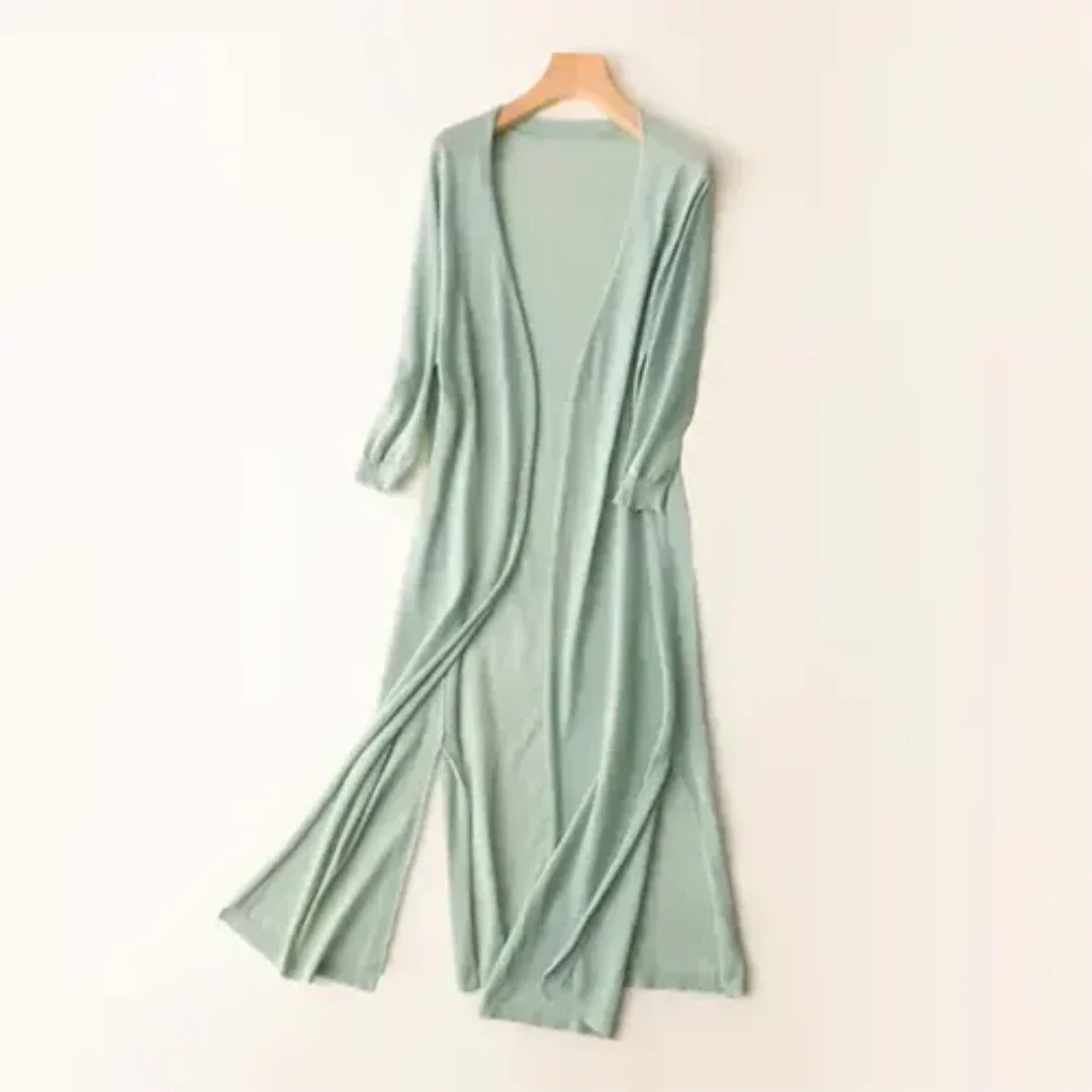 Women's Long Lightweight Elegant Cardigan | Long Sleeve 2