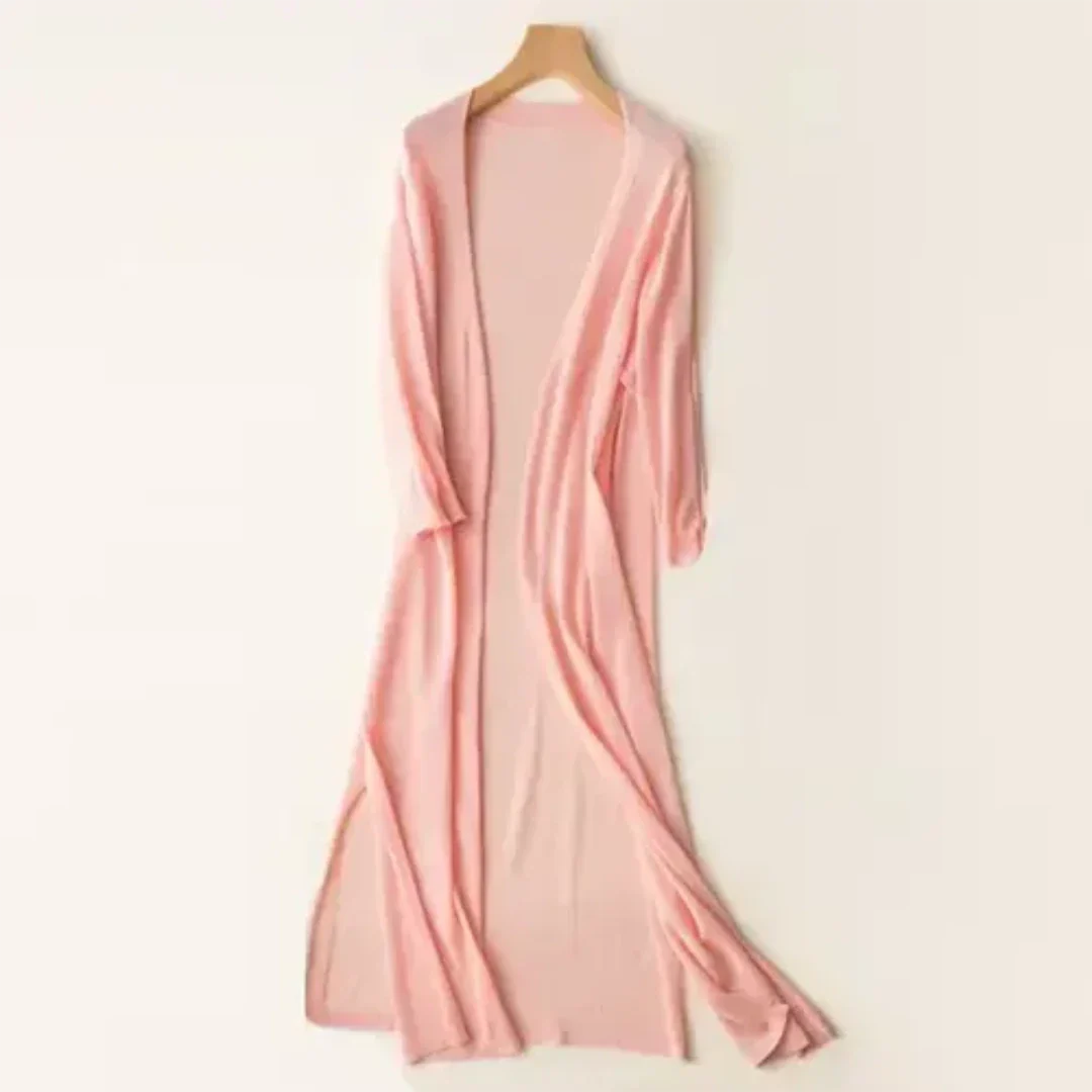 Women's Long Lightweight Elegant Cardigan | Long Sleeve 4