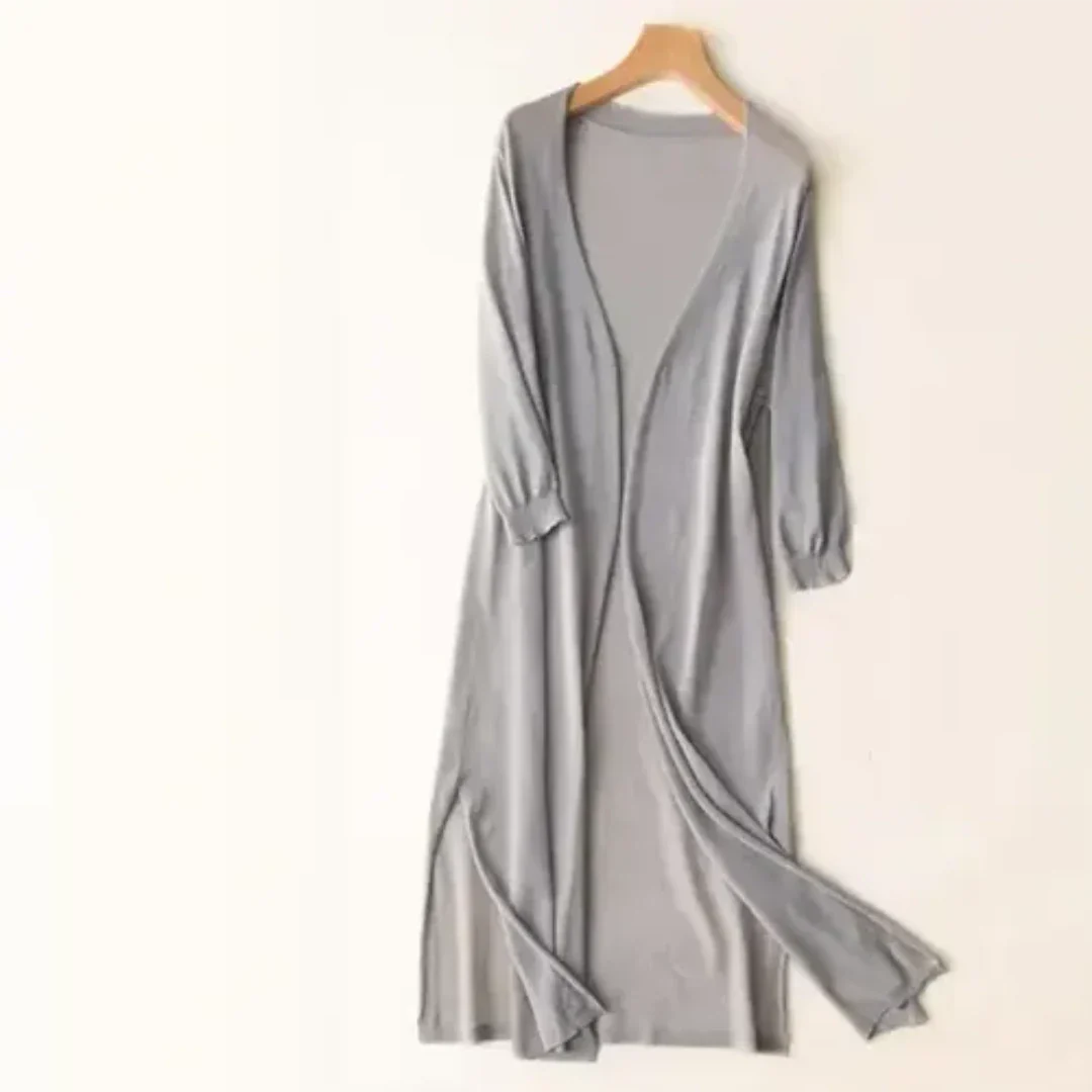 Women's Long Lightweight Elegant Cardigan | Long Sleeve 5