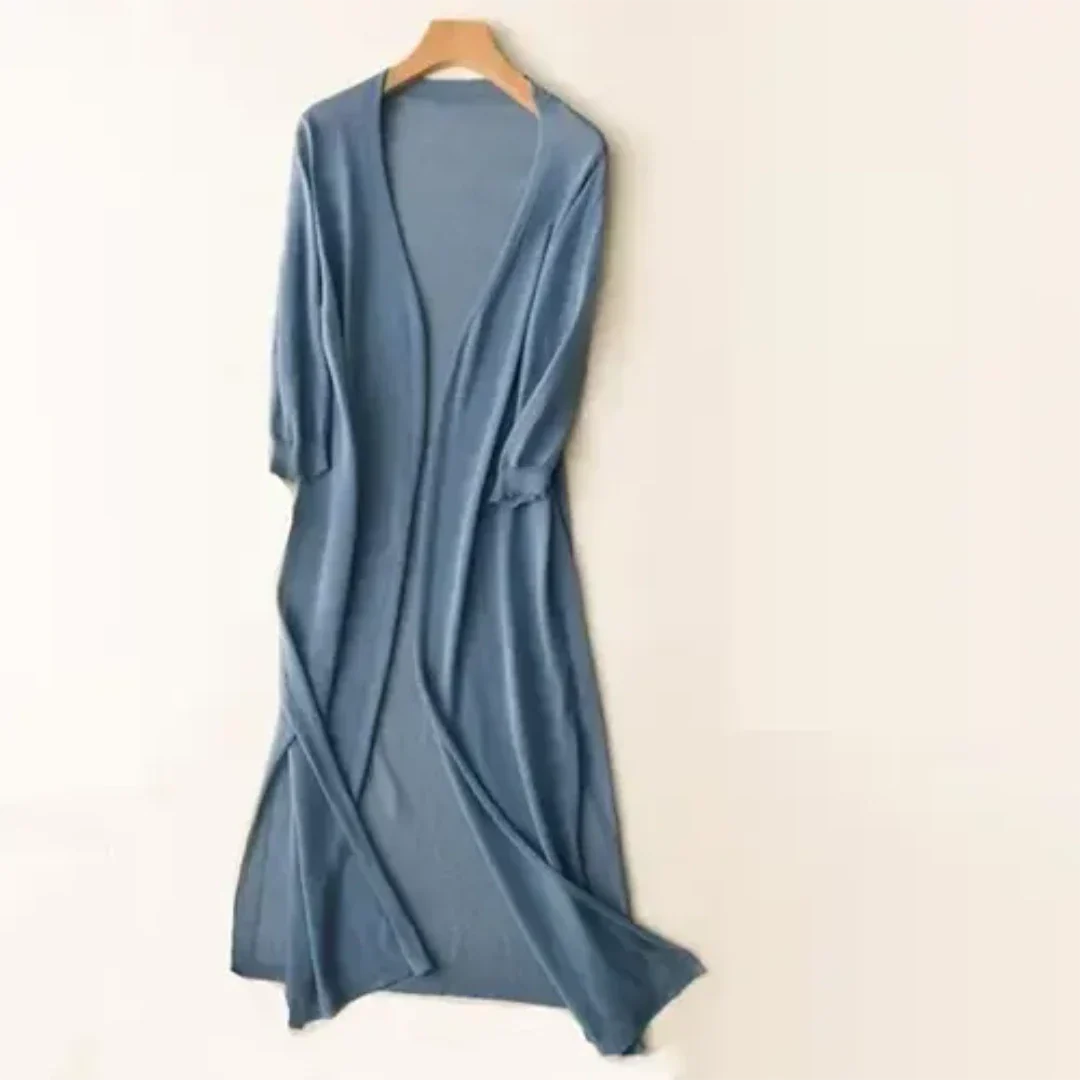 Women's Long Lightweight Elegant Cardigan | Long Sleeve 6