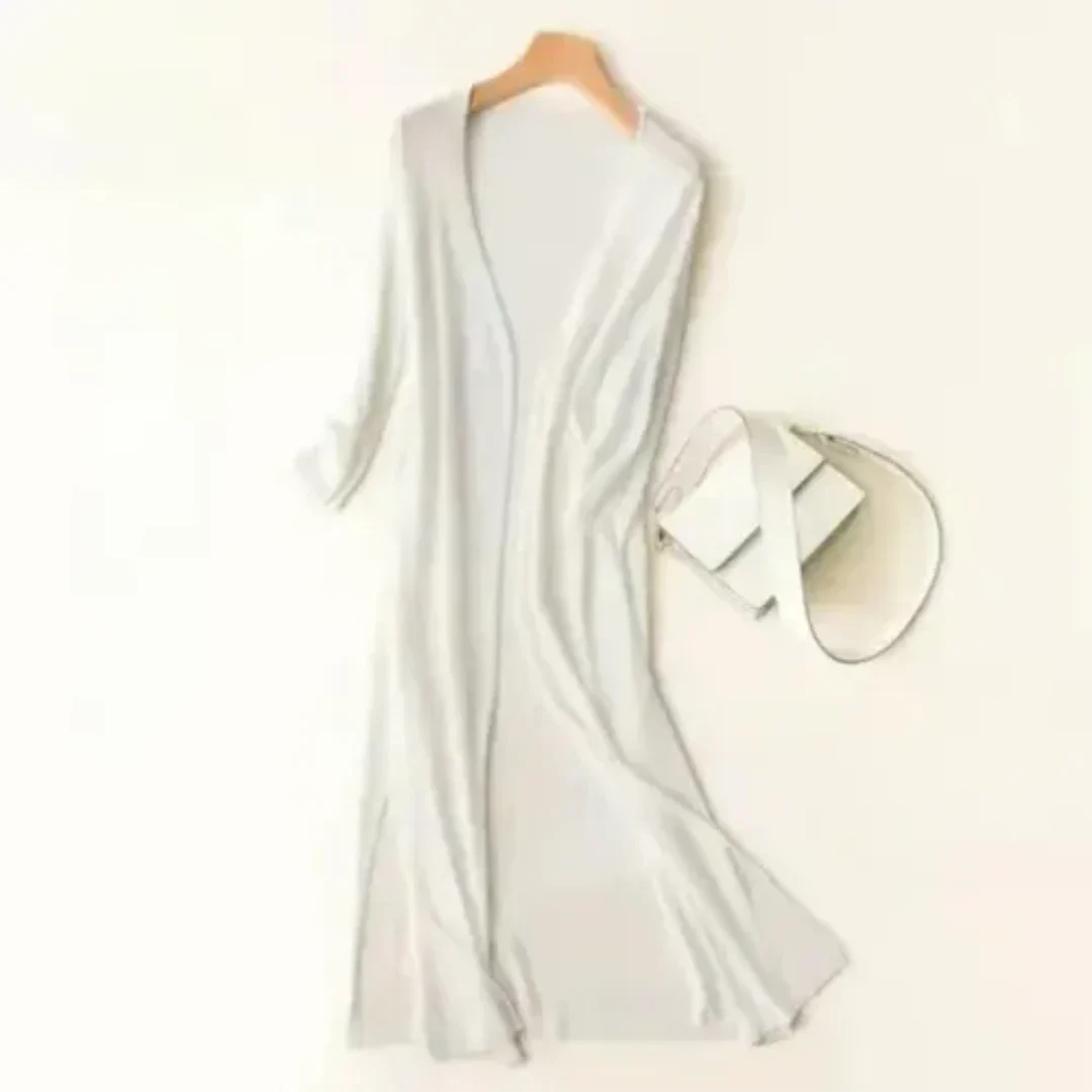 Women's Long Lightweight Elegant Cardigan | Long Sleeve 8