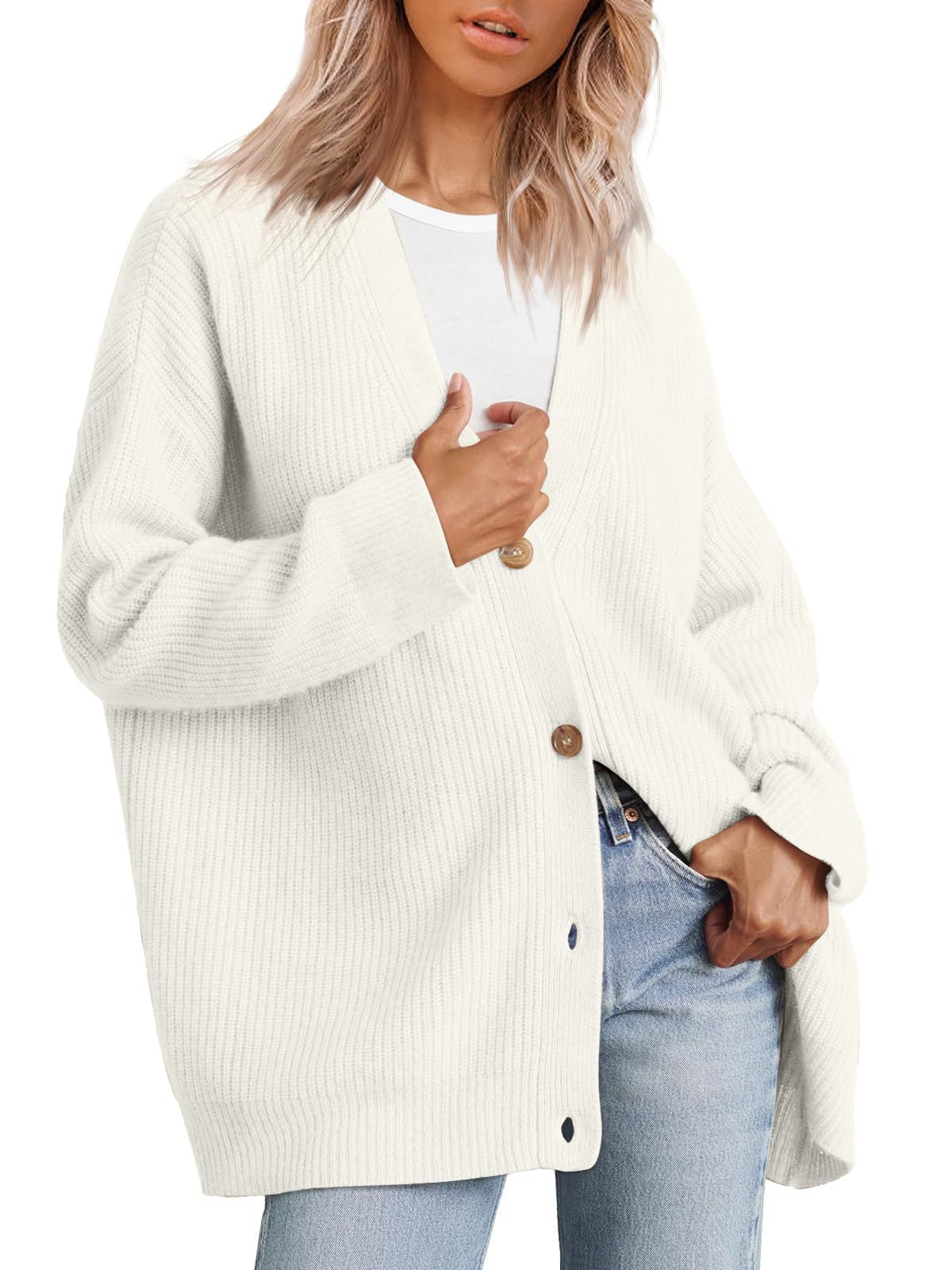 Women's Oversized Cardigan | Striped 6