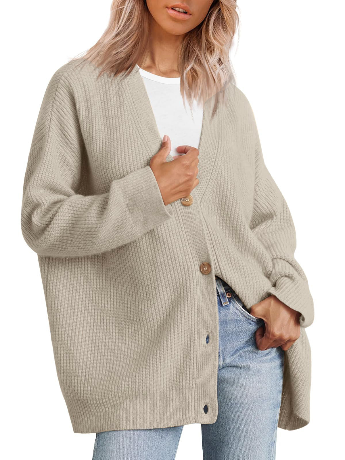 Women's Oversized Cardigan | Striped 7