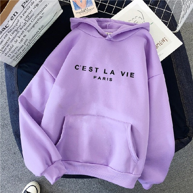 Women's Oversized Printed Hoodie | Kangaroo Pocket 0