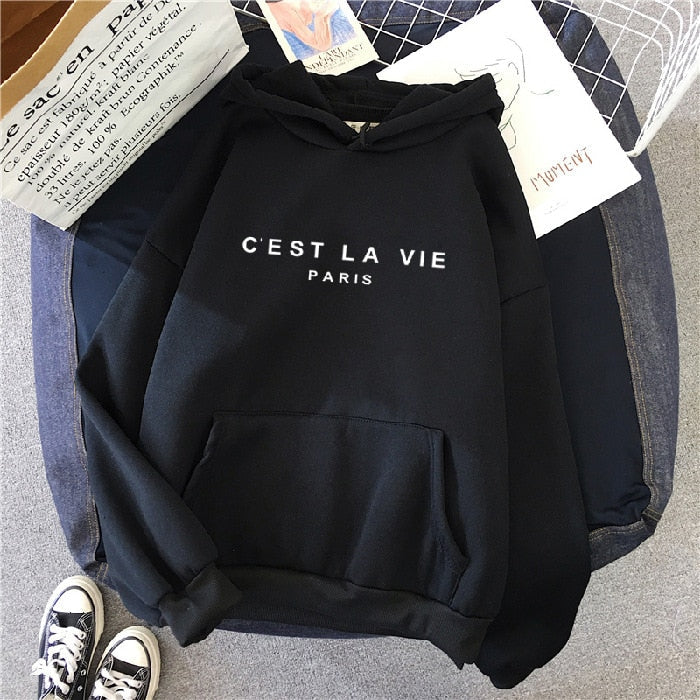Women's Oversized Printed Hoodie | Kangaroo Pocket 3