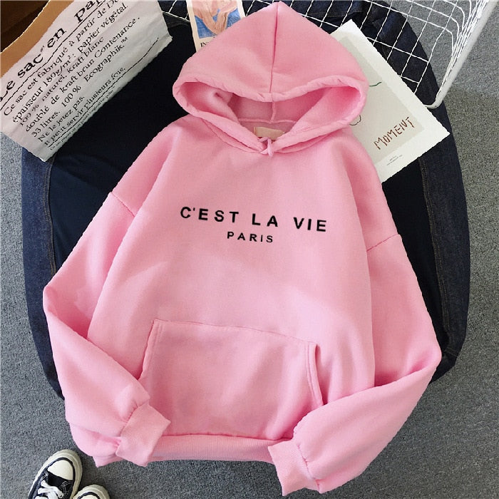 Women's Oversized Printed Hoodie | Kangaroo Pocket 4