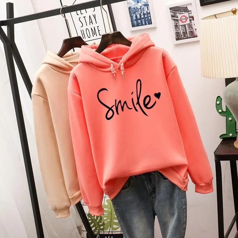 Women's Printed Long Sleeve Hoodie | Warm 2
