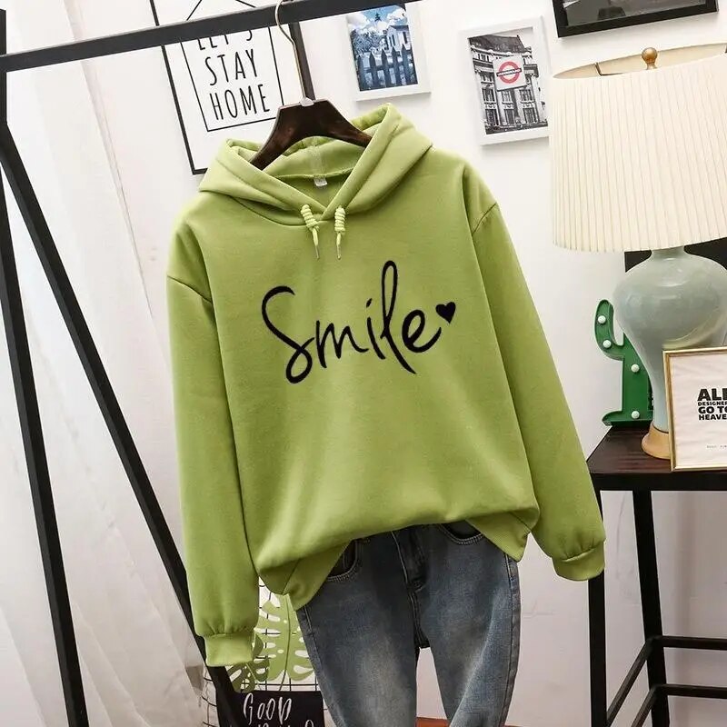 Women's Printed Long Sleeve Hoodie | Warm 4