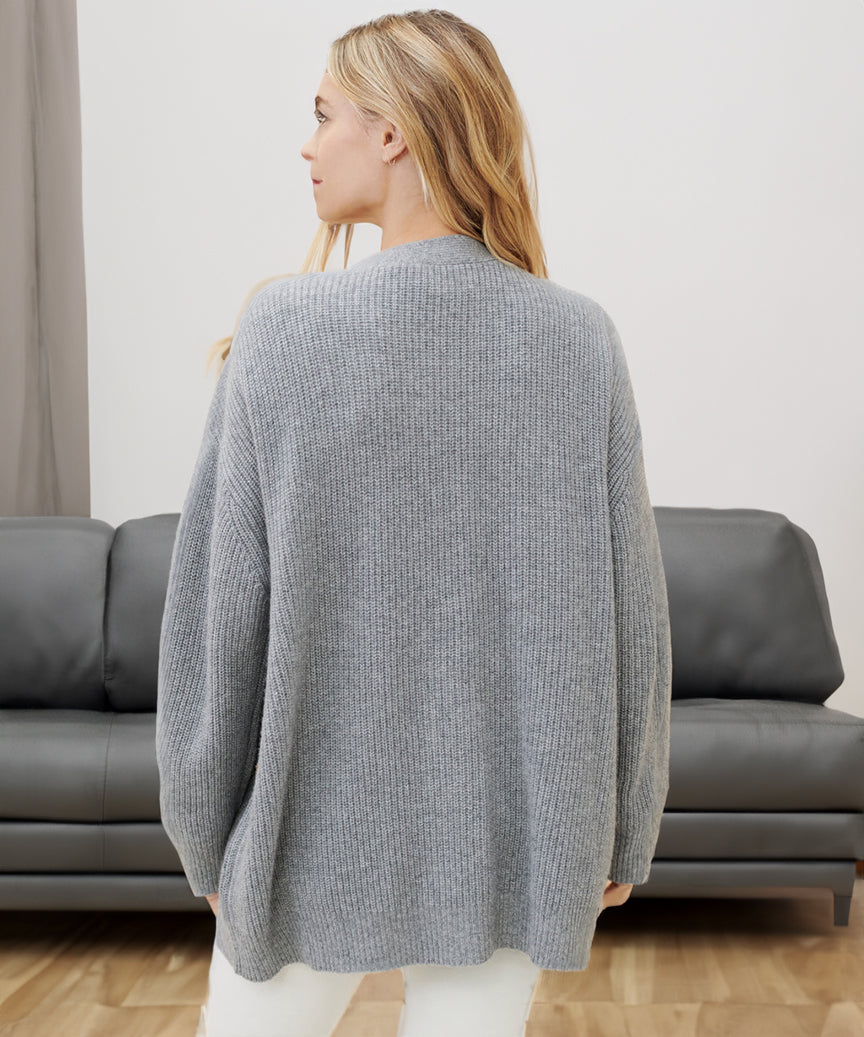 Women's Ribbed Button Down Cardigan | Plus Size 8