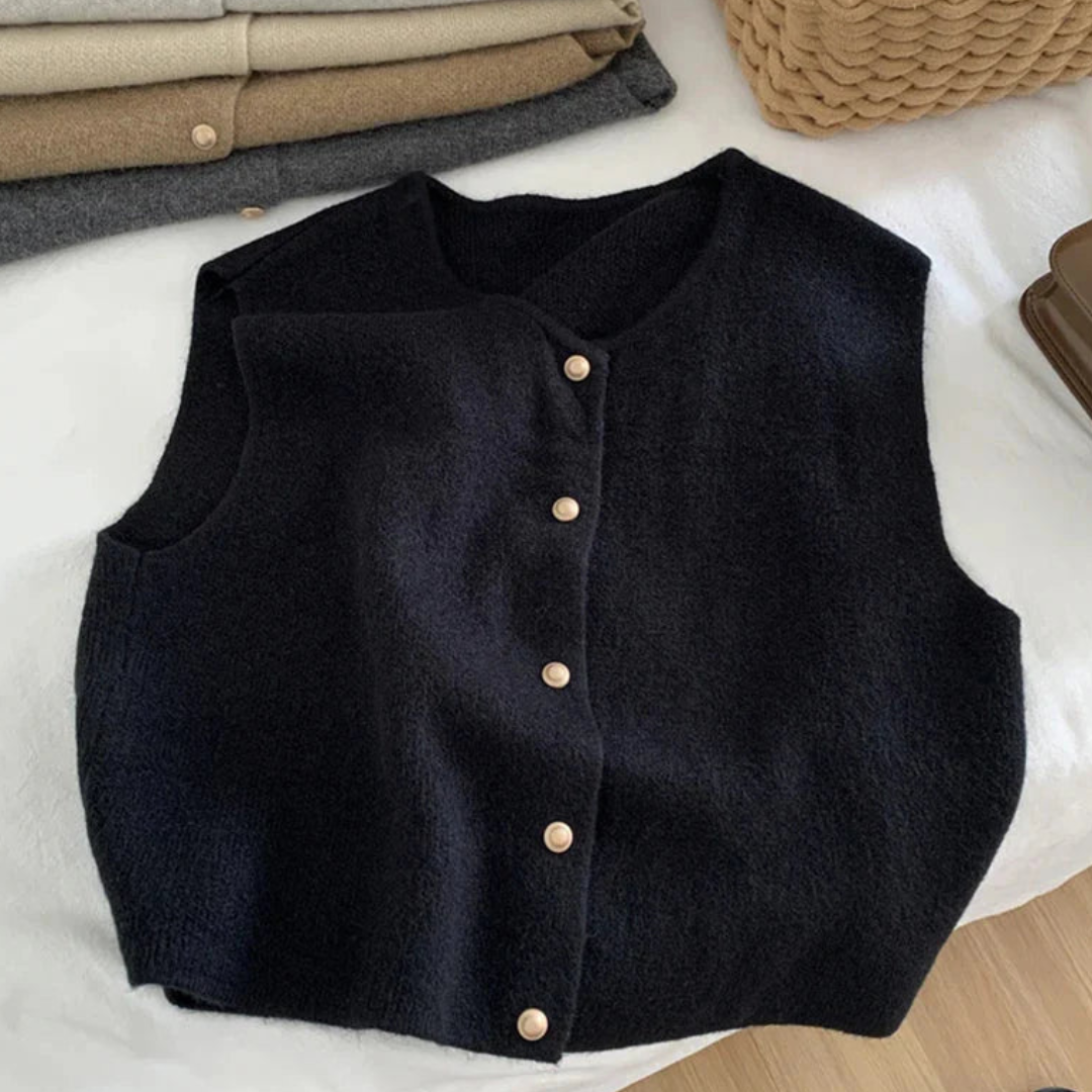 Women's Sleeveless Buttoned Vest | Casual 2