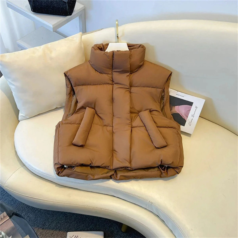 Women's Sleeveless Puffer Vest | Warm 3