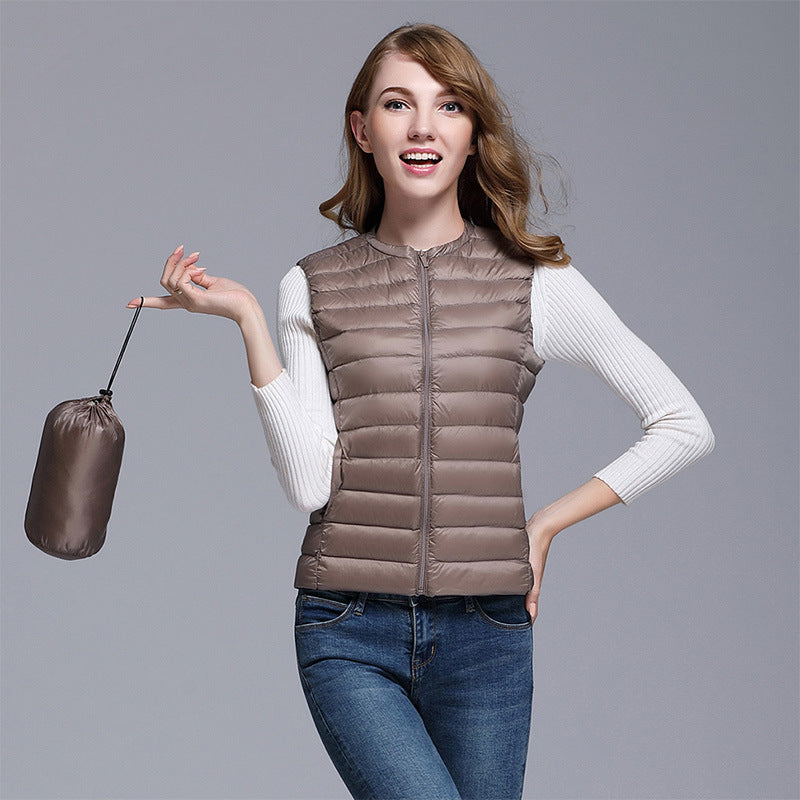 Women's Sleeveless Zip-Up Vest | Puffer 3