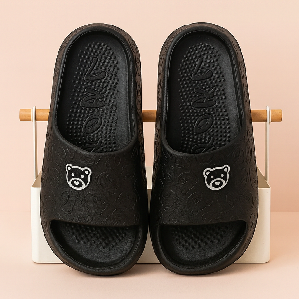 Women's Teddy Bear Slides | Lightweight, comfortable, and non-slip indoor shoes 2