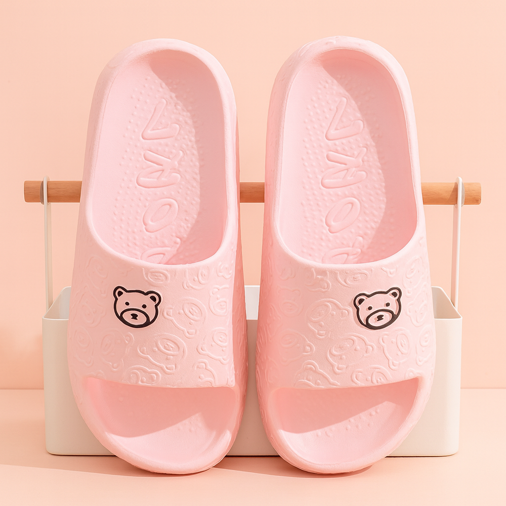 Women's Teddy Bear Slides | Lightweight, comfortable, and non-slip indoor shoes 3