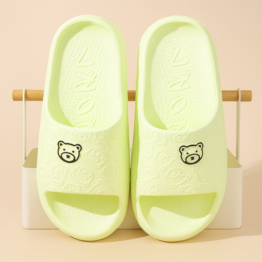 Women's Teddy Bear Slides | Lightweight, comfortable, and non-slip indoor shoes 4