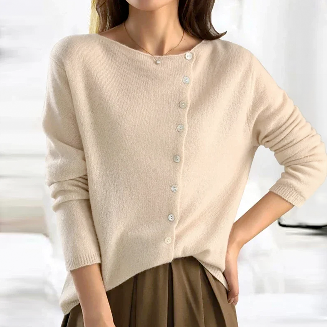 Women's cardigan with button placket | Elegant 1