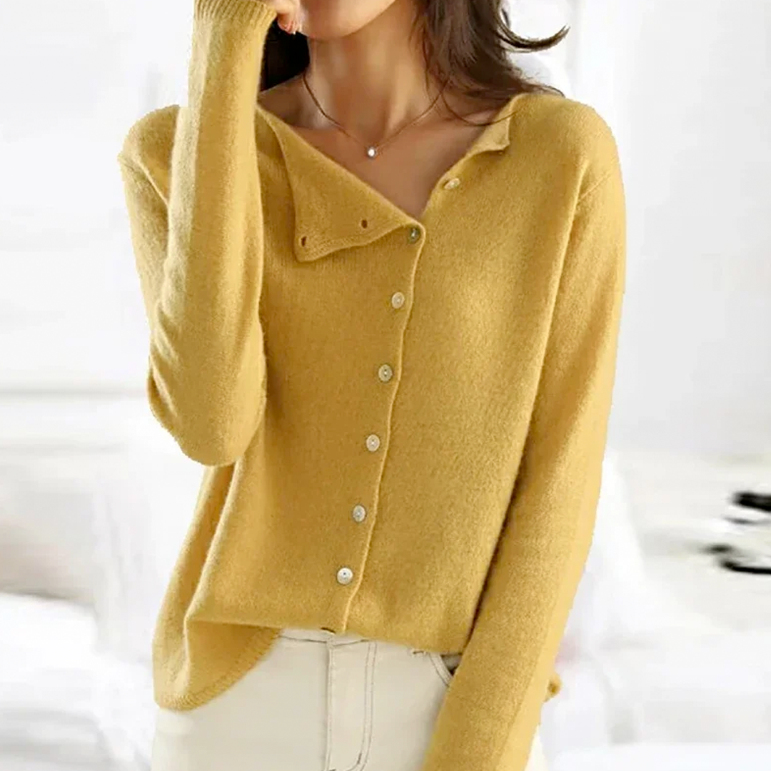 Women's cardigan with button placket | Elegant 3