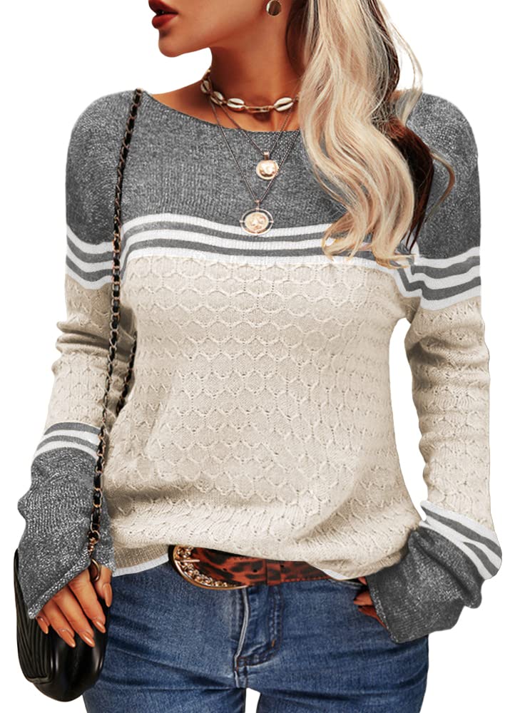 Women's fashionable striped sweater 1