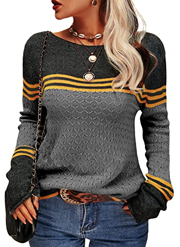 Women's fashionable striped sweater 2