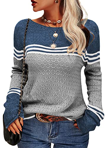 Women's fashionable striped sweater 5