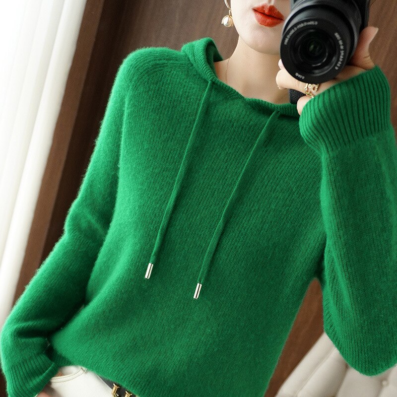Women's long-sleeved hoodie | Knit 5