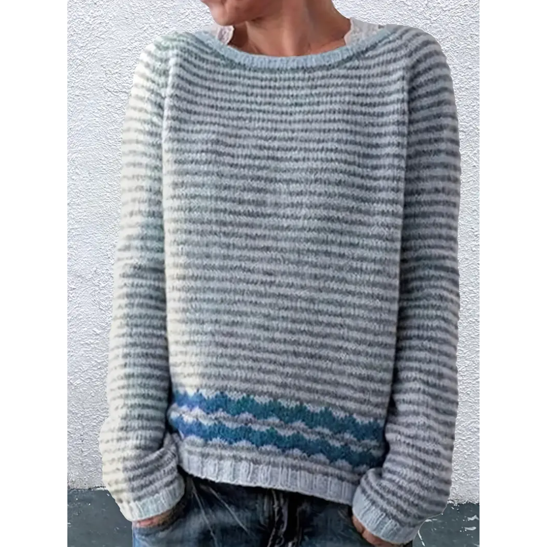 Women's long-sleeved striped sweater | Winter 1