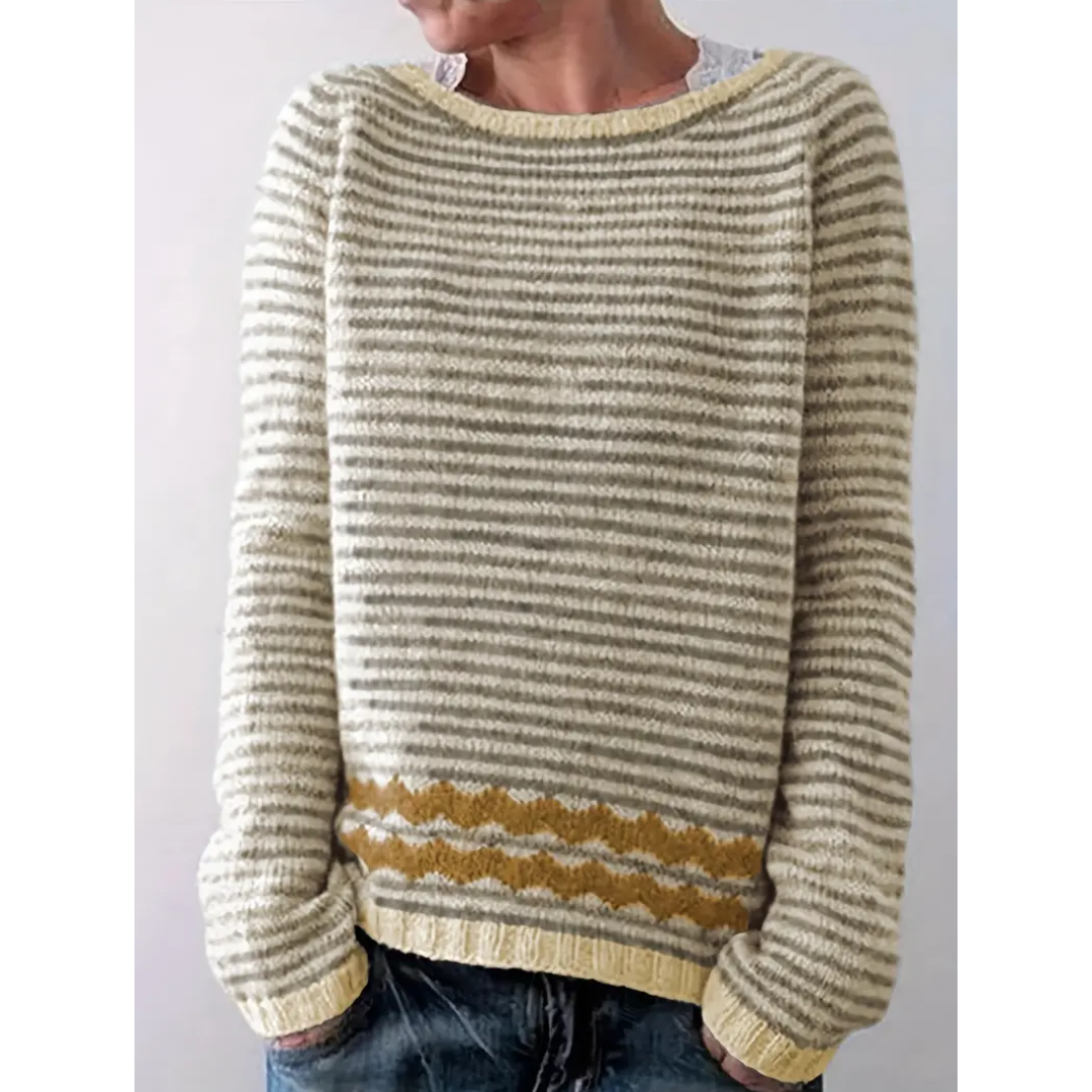 Women's long-sleeved striped sweater | Winter 2