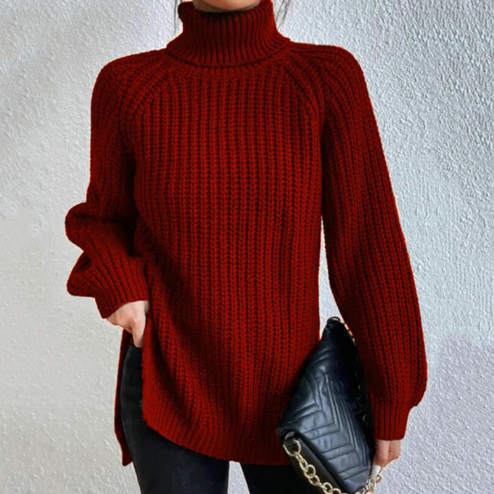Women's loose-fitting turtleneck sweater | Long sleeves 1