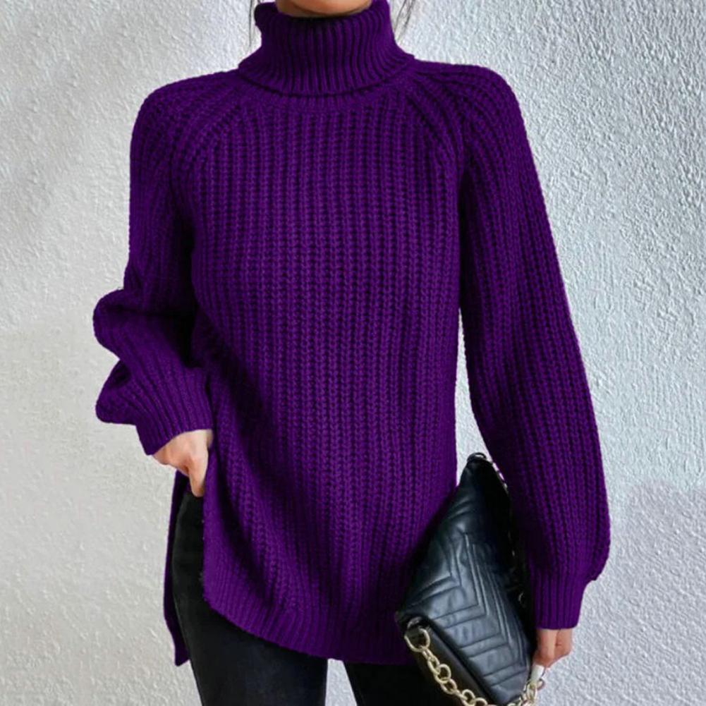Women's loose-fitting turtleneck sweater | Long sleeves 2