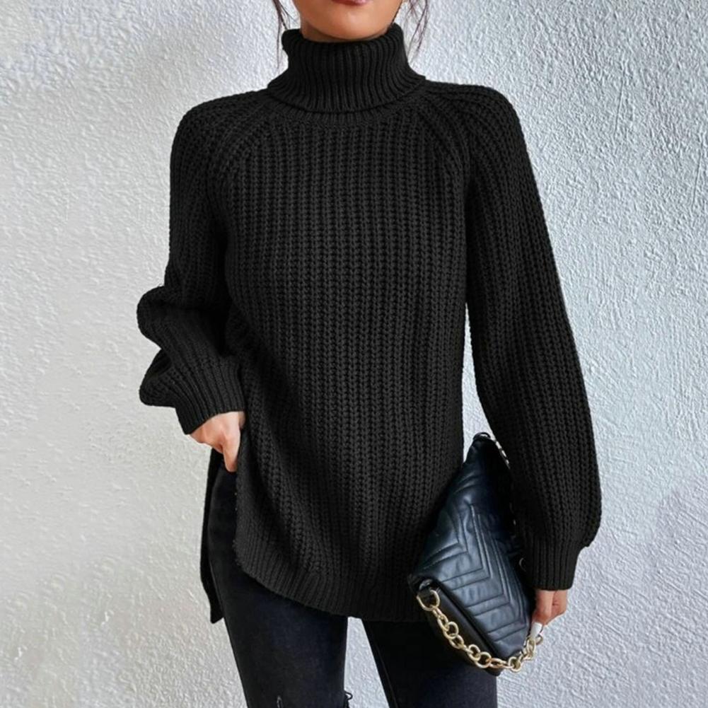 Women's loose-fitting turtleneck sweater | Long sleeves 4