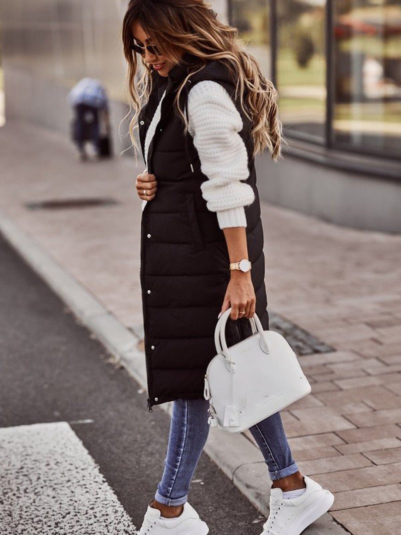 Women's quilted vest | Long 1