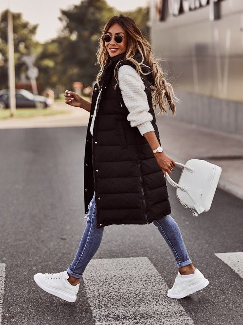 Women's quilted vest | Long 2