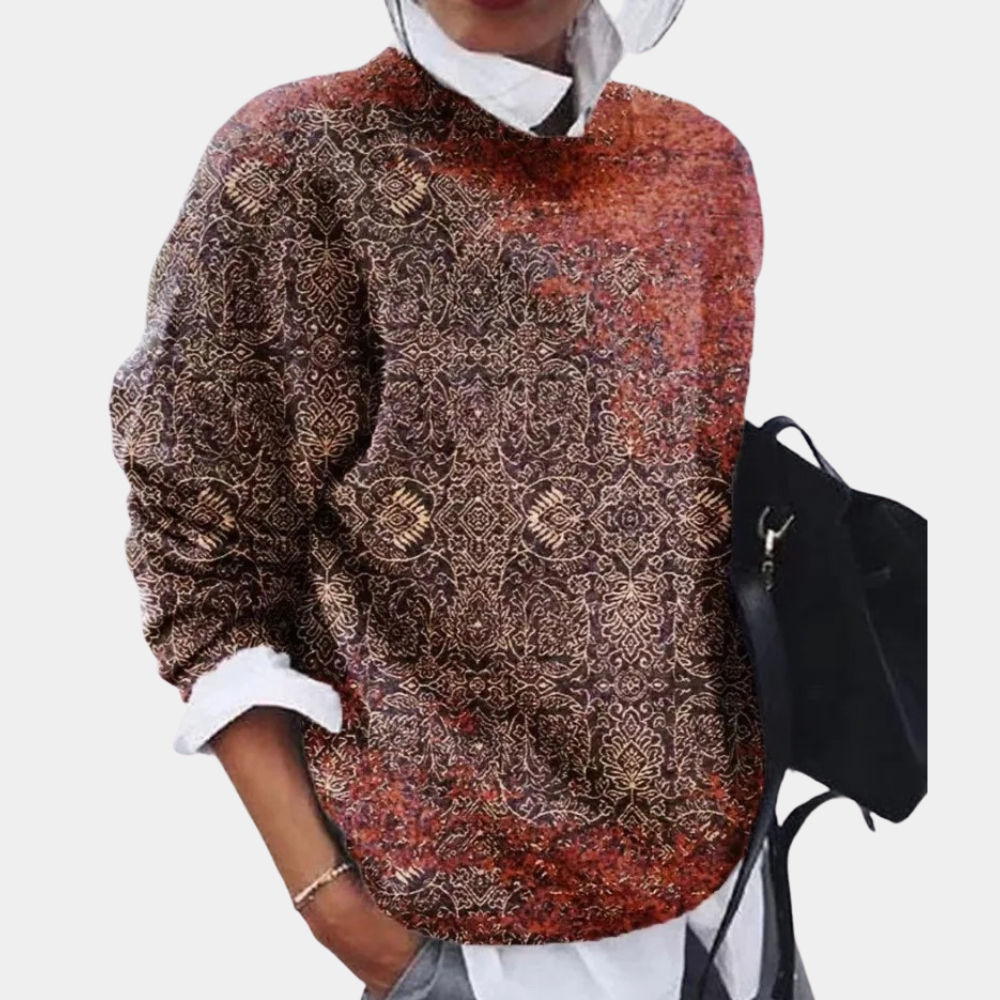 Women's round neck knitted sweater | Casual 1