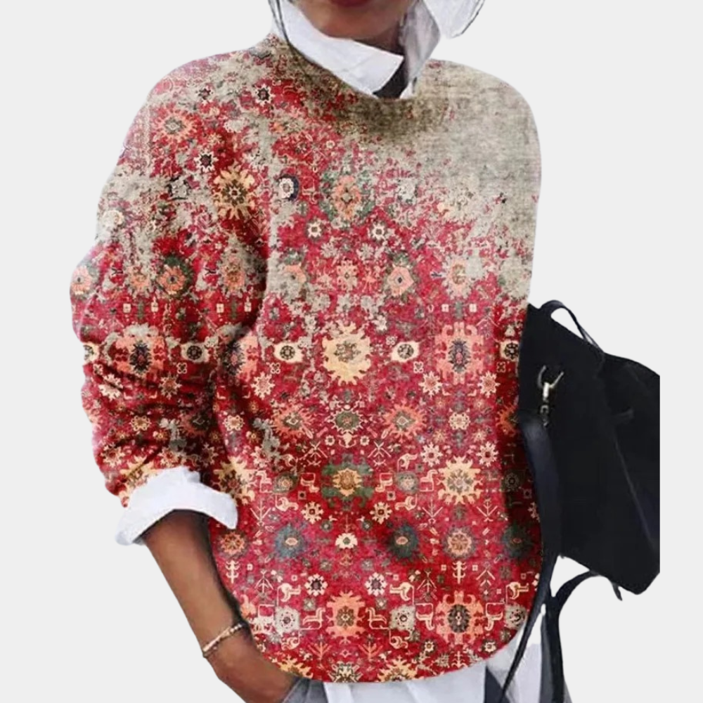 Women's round neck knitted sweater | Casual 3