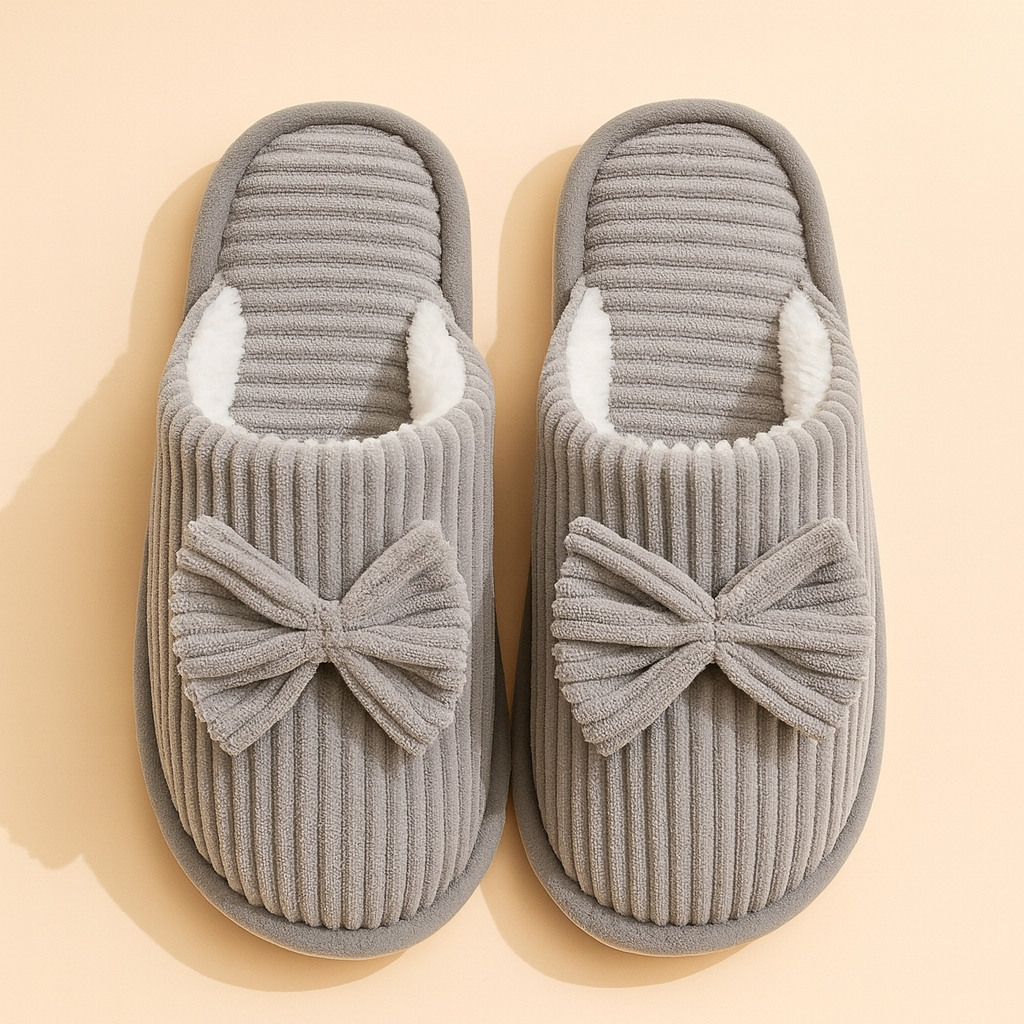 Women's slippers with a bow | Warm, soft, and comfortable house slippers 2