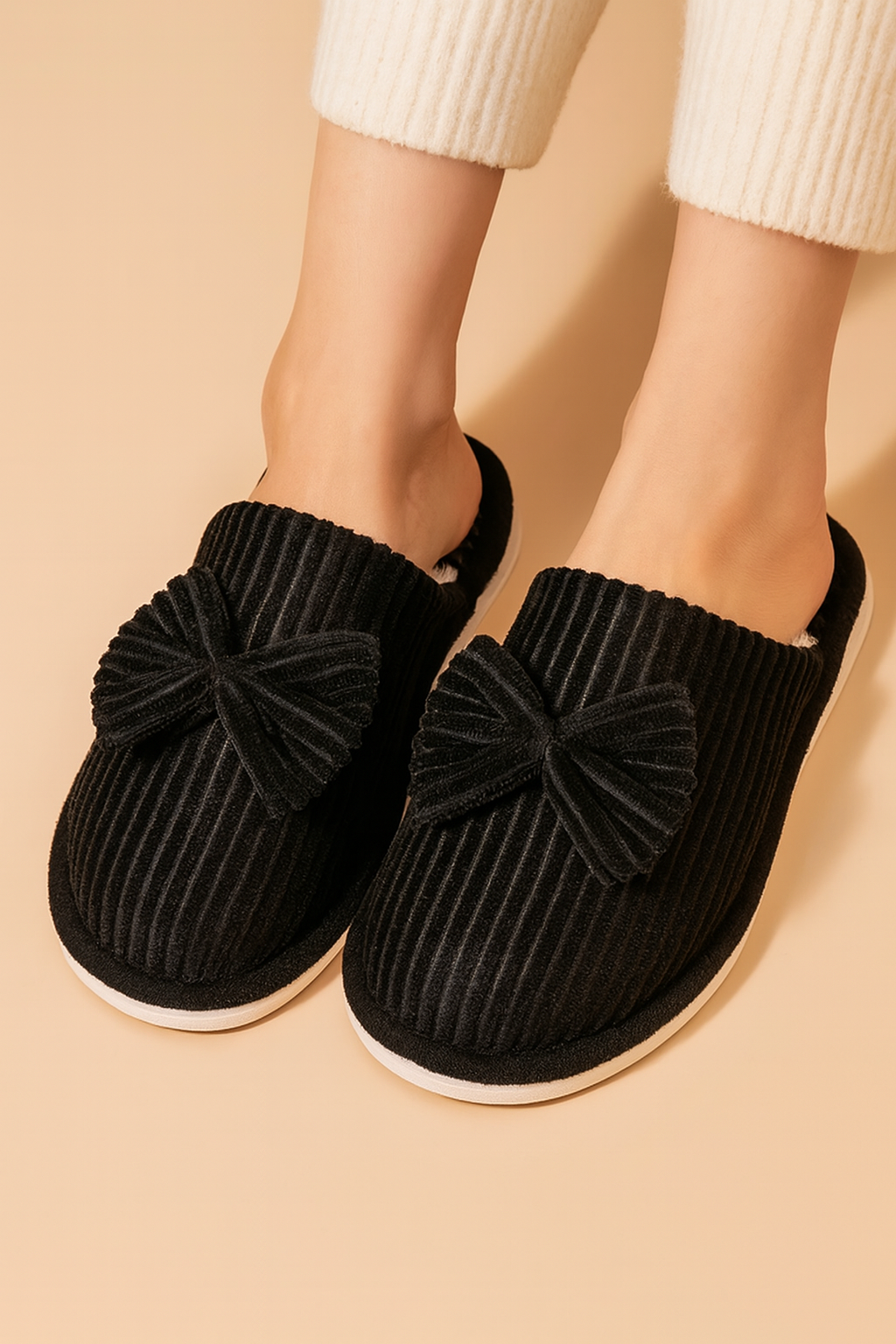 Women's slippers with a bow | Warm, soft, and comfortable house slippers 3