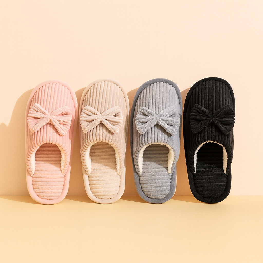 Women's slippers with a bow | Warm, soft, and comfortable house slippers 4