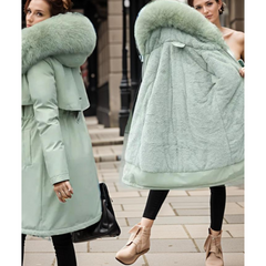 Women's warm comfortable parka jacket | Hood 1