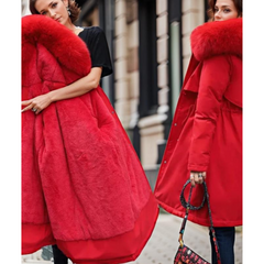 Women's warm comfortable parka jacket | Hood 3