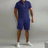 Nathan | Premium Men's Polo and Short Ensemble-3
