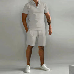 NATHAN | Luxury Men's Polo and Short Set-2
