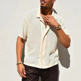 STUART | Crocheted Beach Shirt Men-1