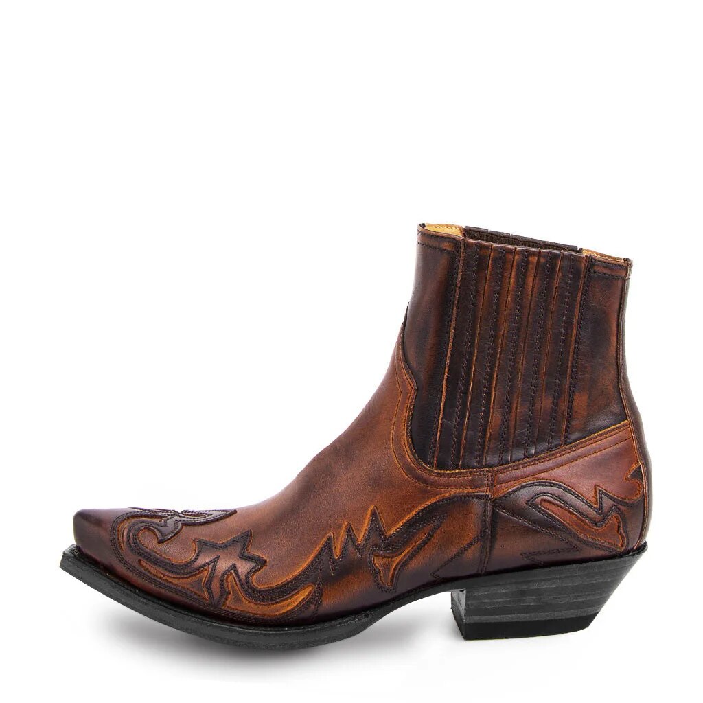 SARAH | Leather Cowboy Boots Women-6